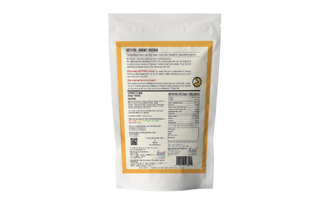 NuttyFox Gourmet Foxnut Piri Piri   Pack  40 grams